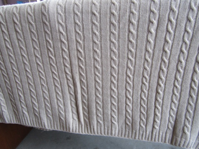  Cashmere Cable knit blanket (3005)