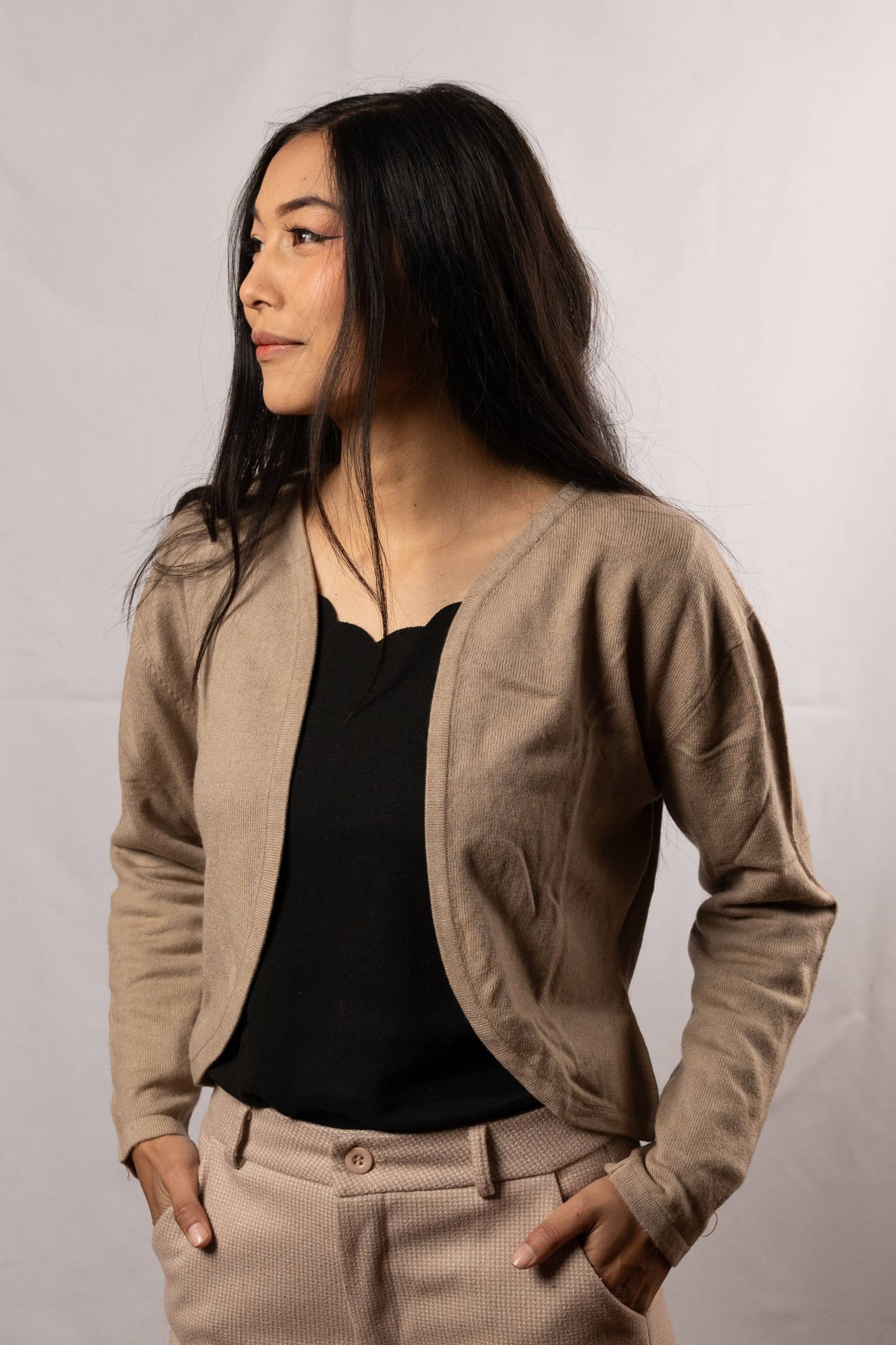  Cashmere Women  short open cardigan Sweater(3150)
