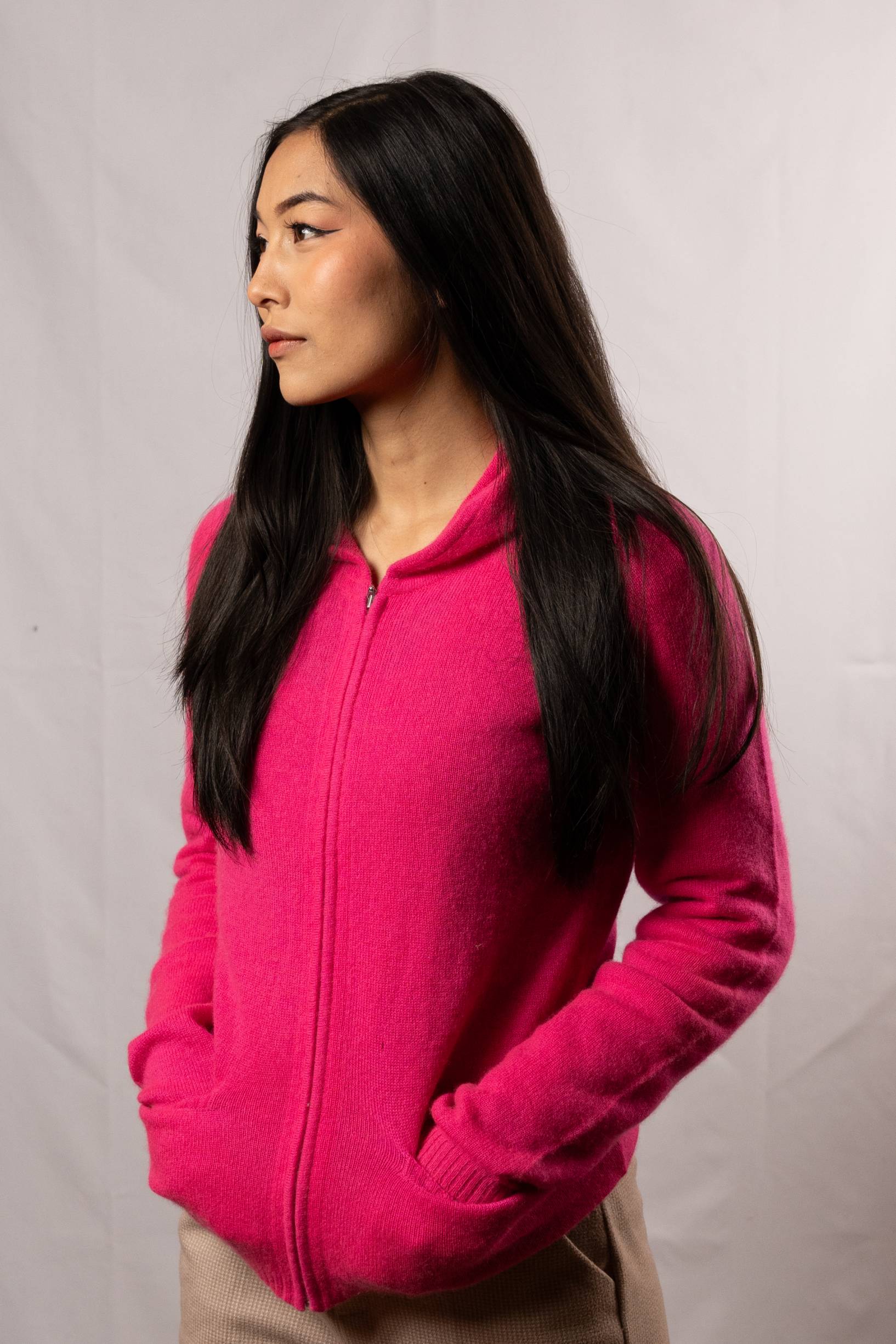  Cashmere Ladies hoodie Sweater (3151)