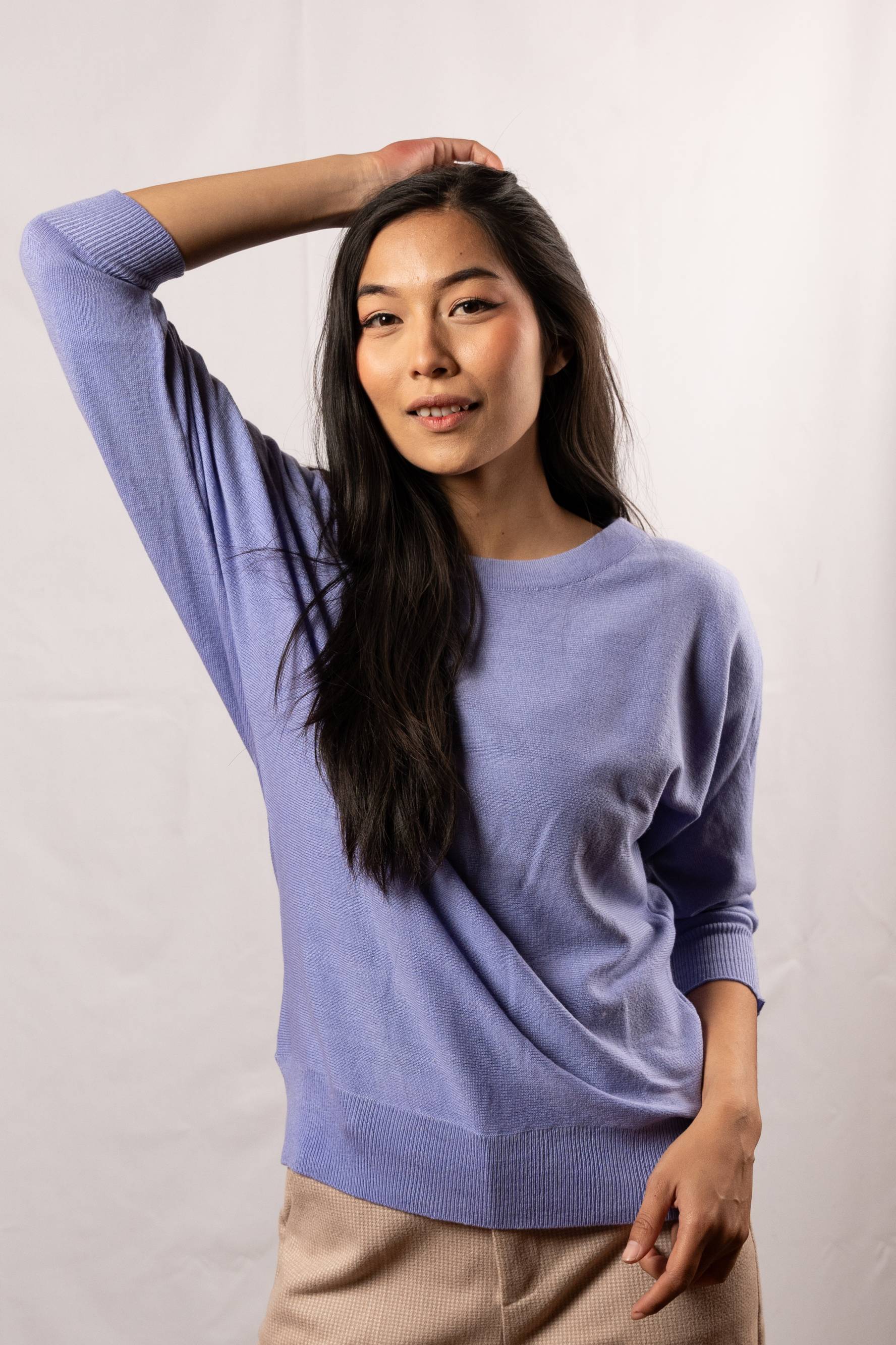  Cashmere  boat neck Women Sweater(3153)