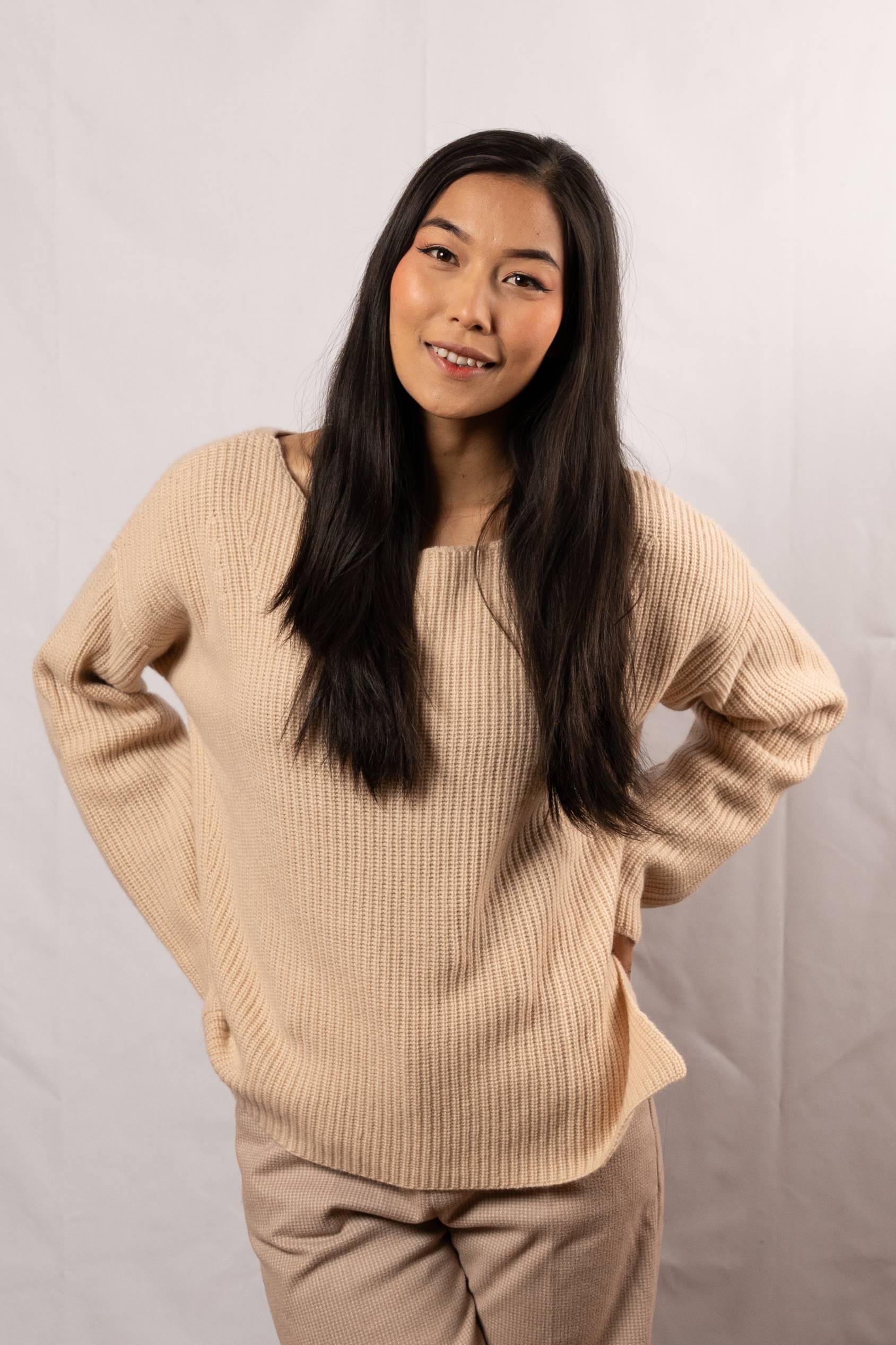  Cashmere winter Rib knit  Women Sweater(3155)