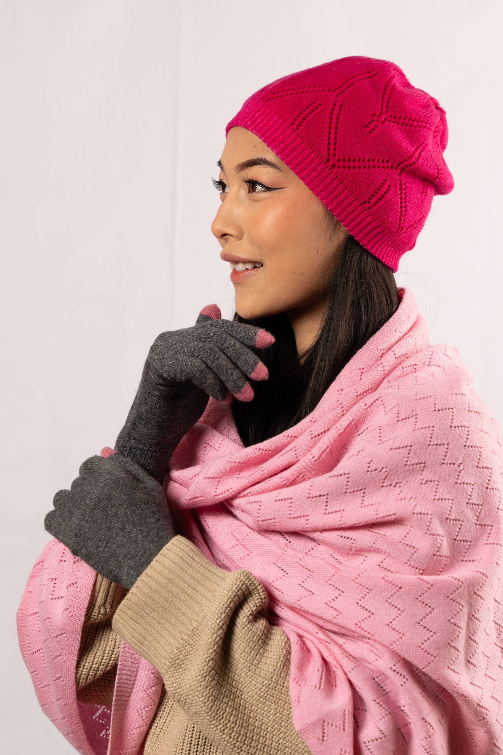  Cashmere Comb design knitted Shawl (3136)